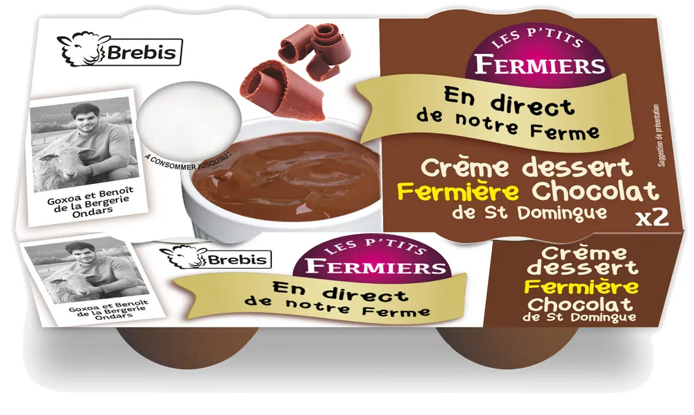 Crème dessert brebis fermière Chocolat