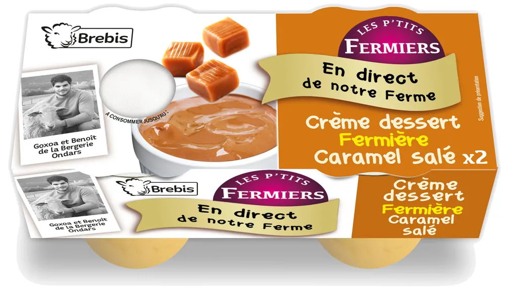 Crème dessert brebis fermière Café