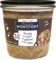 Risotto au confit de canard et aux cèpes