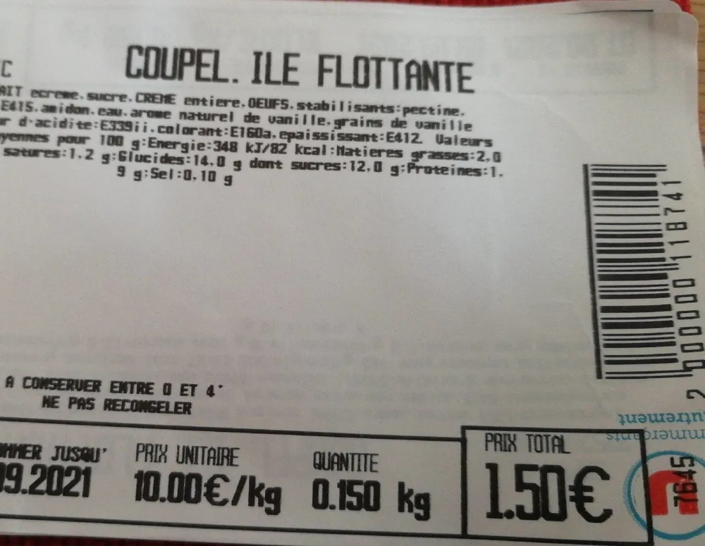 Coupelle île flottante Torn Din 7991 De M-14 x 45