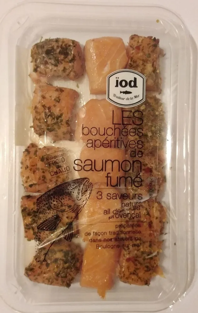 Les bouchées apéritives de saumon fumé