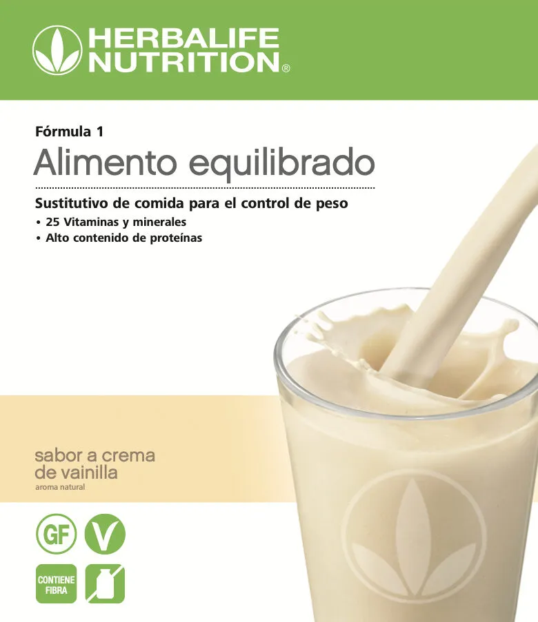 Fórmula 1 crema de vainilla
