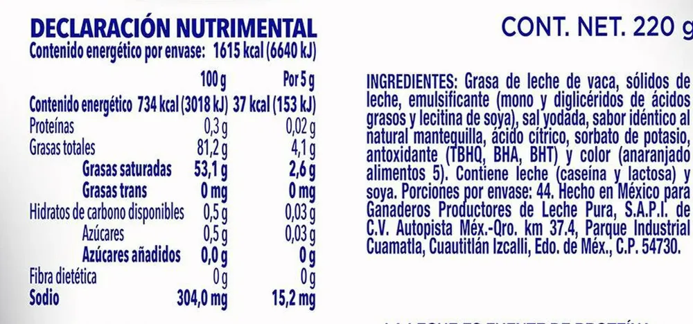 Mantequilla Alpura sin sal
