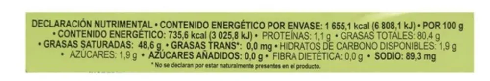 Mantequilla sin sal Gloria en barra