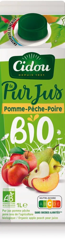 Pur jus Bio Pomme Pêche Poire