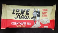 Love Raw Cream Filled Wafer Bars White Chocolate