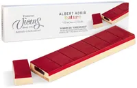 TURRÓN DE "CHEESECAKE" TRUFA DE QUESO CON FRAMBUESA, CHOCOLATE Y CRUJIENTE DE GALLETA
