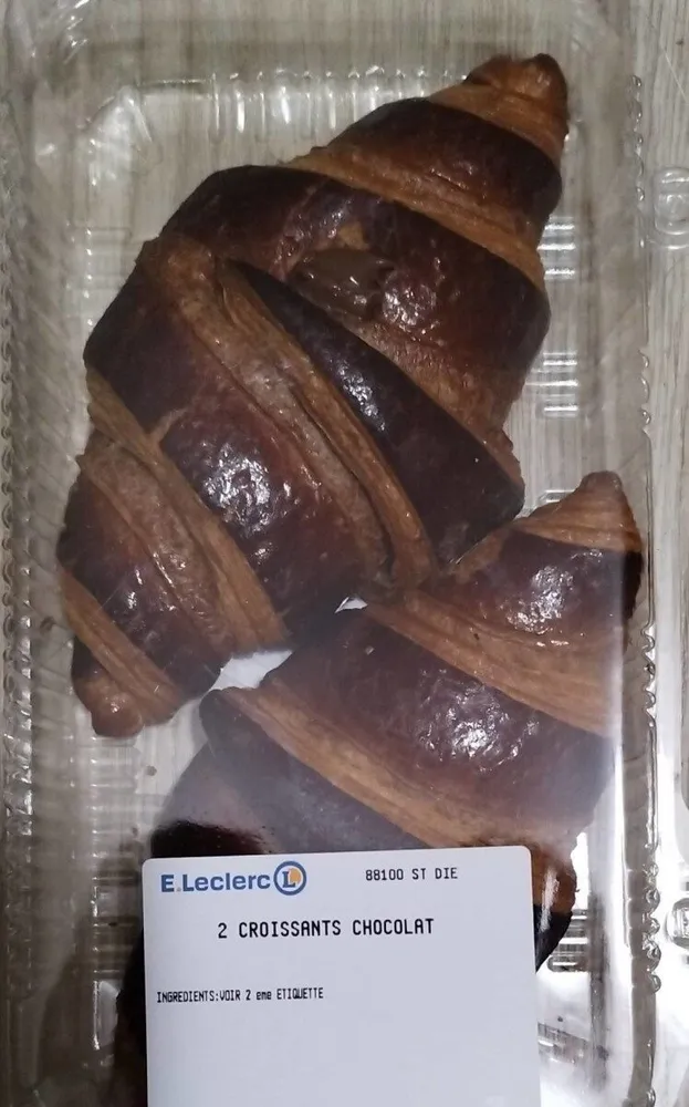 2 croissants chocolat