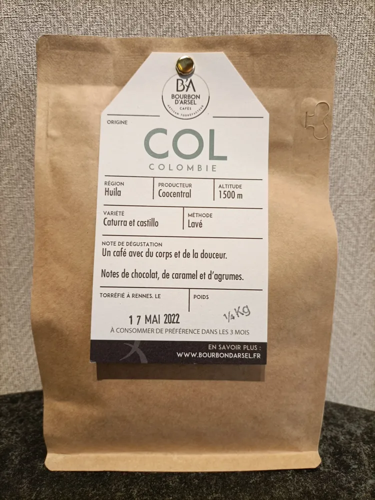 Café grain Colombie, Golden Huila