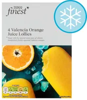 Tesco Finest Valencia Orange Juice Lollies
