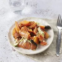 Crème de feta, carottes rôties