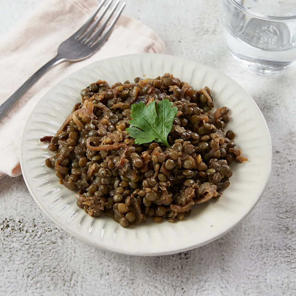 Salade de lentilles et oignons