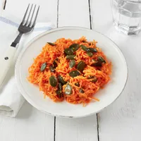 Carottes râpées, graines de courge
