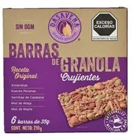 Barras de granola Dasavena receta original 6 pzas
