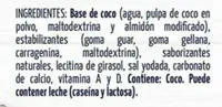 Bebida seeds sabor coco