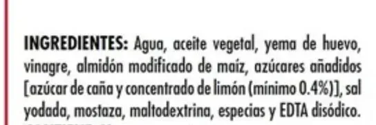 Mayonesa La Costeña con jugo de limón