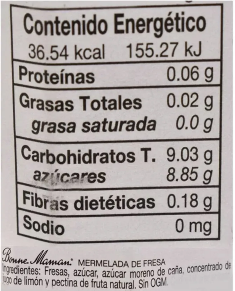 Mermelada de fresa Bonne Maman