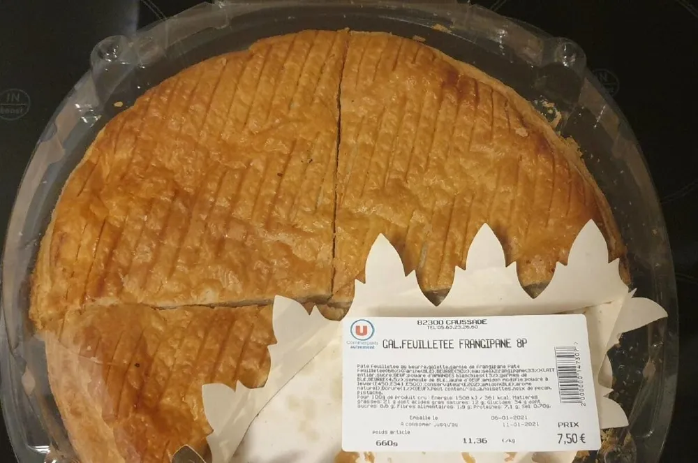 Galette feuilletée frangipane 8 personnes