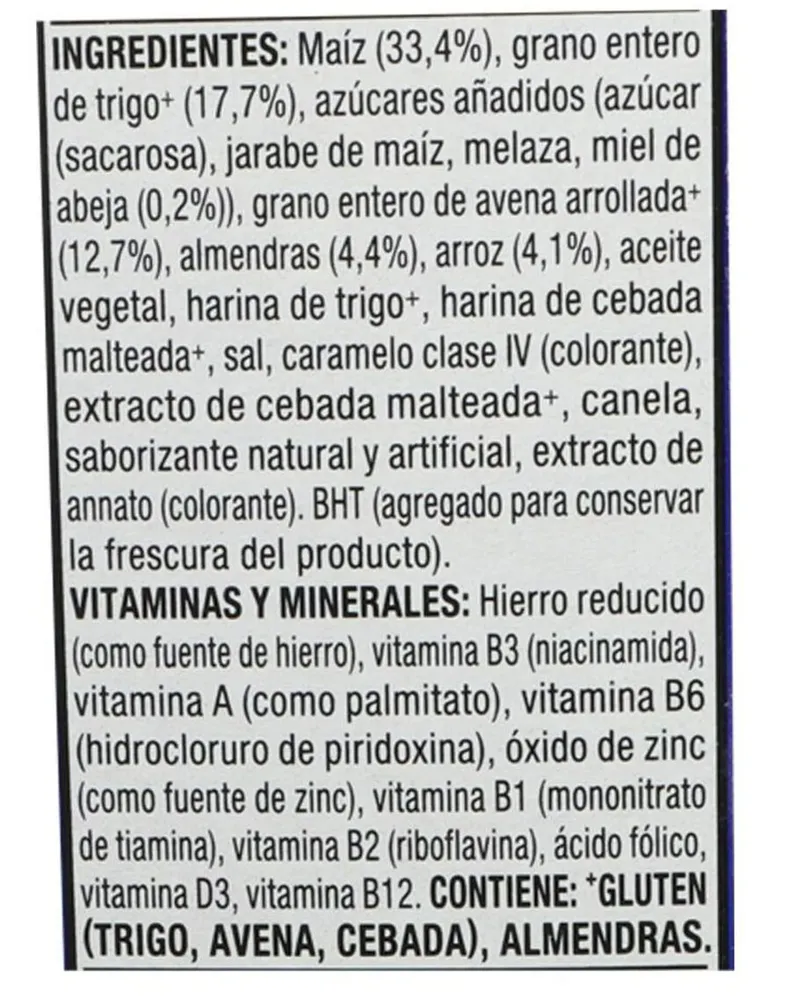 Cereal Post Honey Bunches Of Oats de almendras