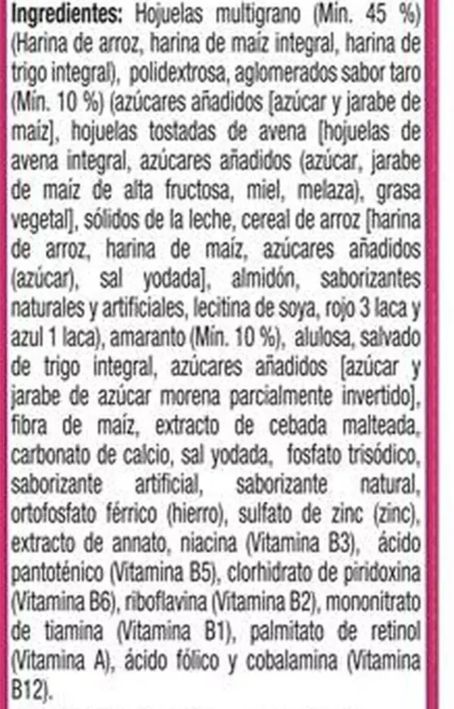 Cereal Golden Mix taro y amaranto