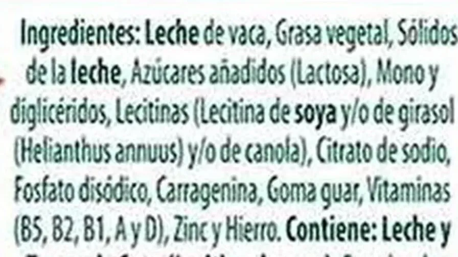 Producto lácteo combinado Nutri entera