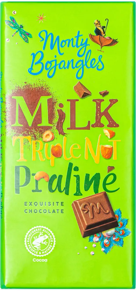 Milk Chocolate Triple Nut Praline Bar