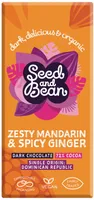 Zesty Mandarin & Spicy Ginger Extra Dark Chocolate Bar