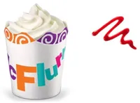 McFlurry vanille coulis fraise