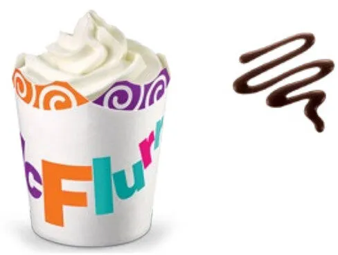 McFlurry vanille nappage chocolat