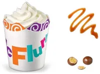 McFlurry vanille KitKat nappage caramel
