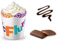 McFlurry vanille Daim nappage chocolat
