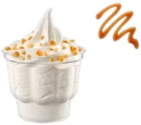 Sundae vanille nappage caramel