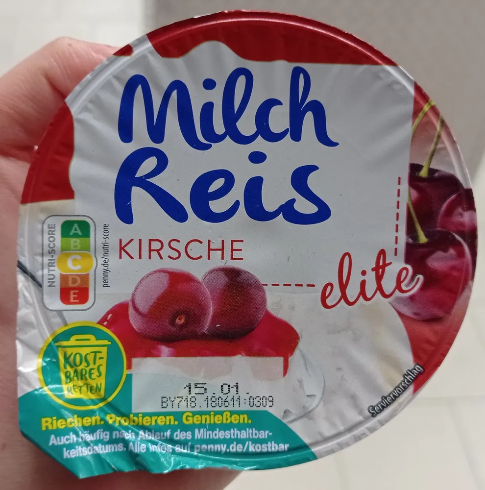 Milch Reis Kirsche