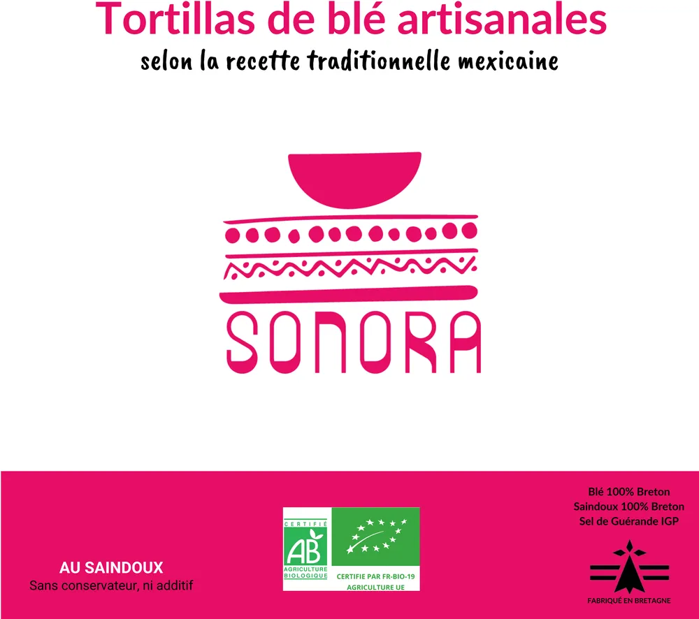 Tortillas de blé bio et artisanales, à base de saindoux