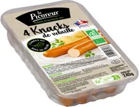 Knacks de volaille fumées au bois de hêtre x4