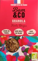 Bam & Co Granola Fruits Rouges