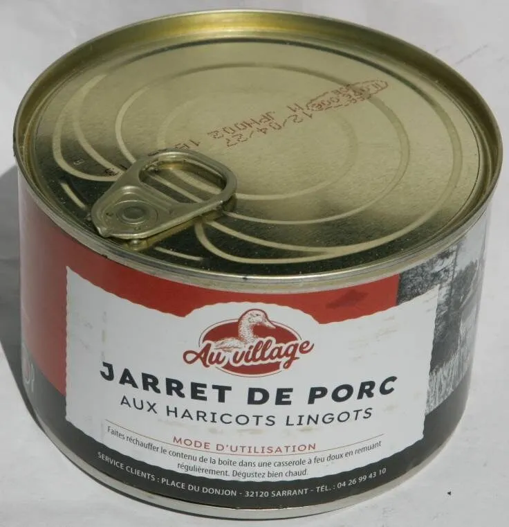 Jarret de porc aux haricots lingots