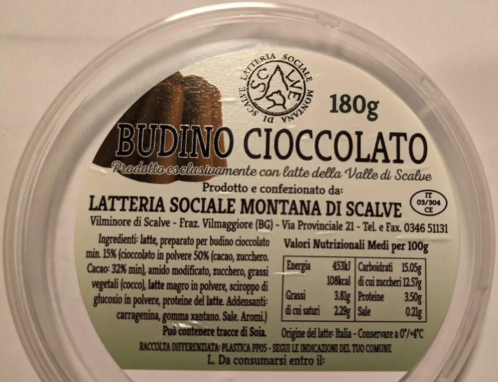 Budino cioccolato