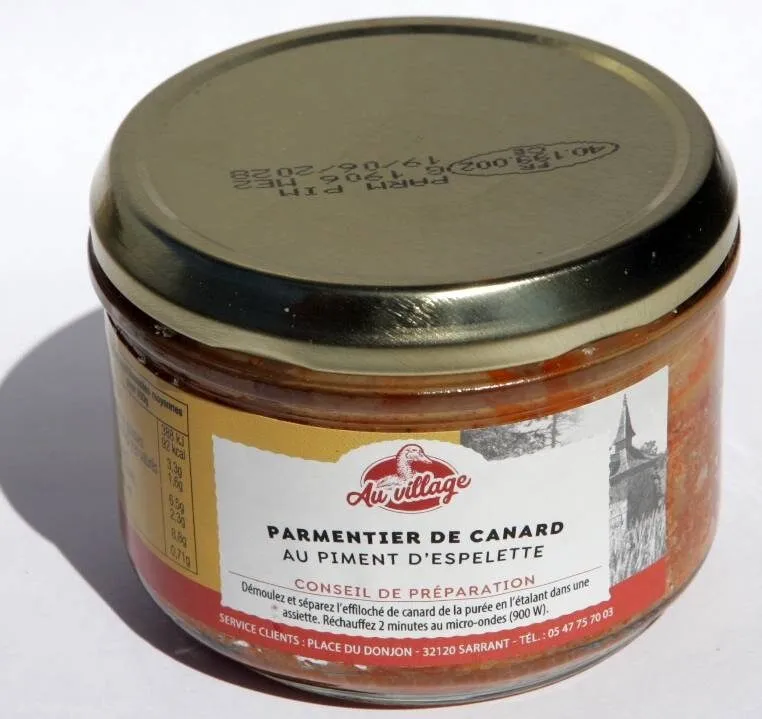 Parmentier de canard au piment d'espelette