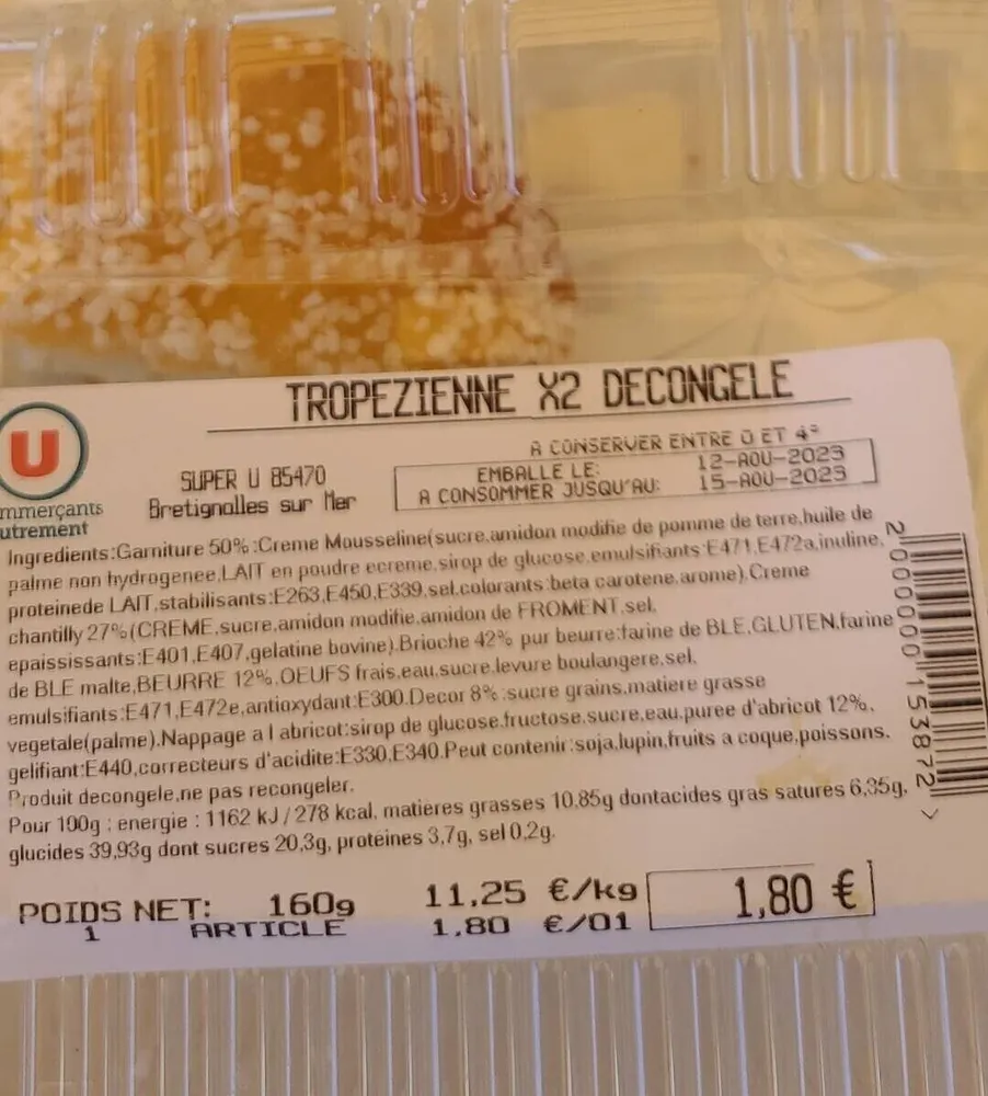 Tropezienne decongele