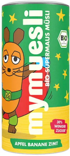 mymuesli Supermaus Müsli Apfel Banane Zimt