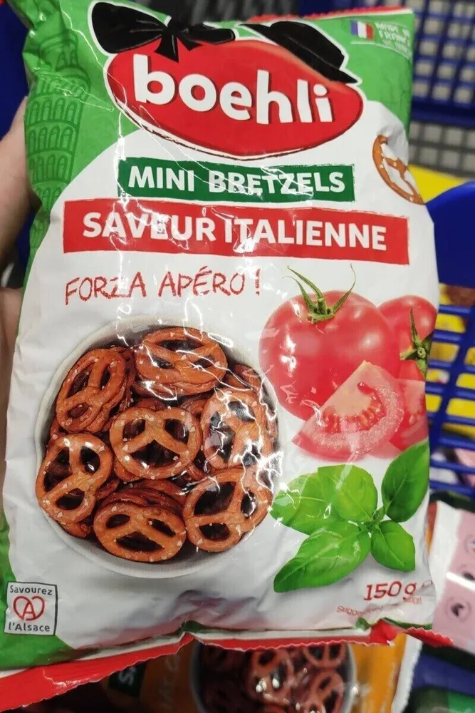 Mini bretzels saveur italienne