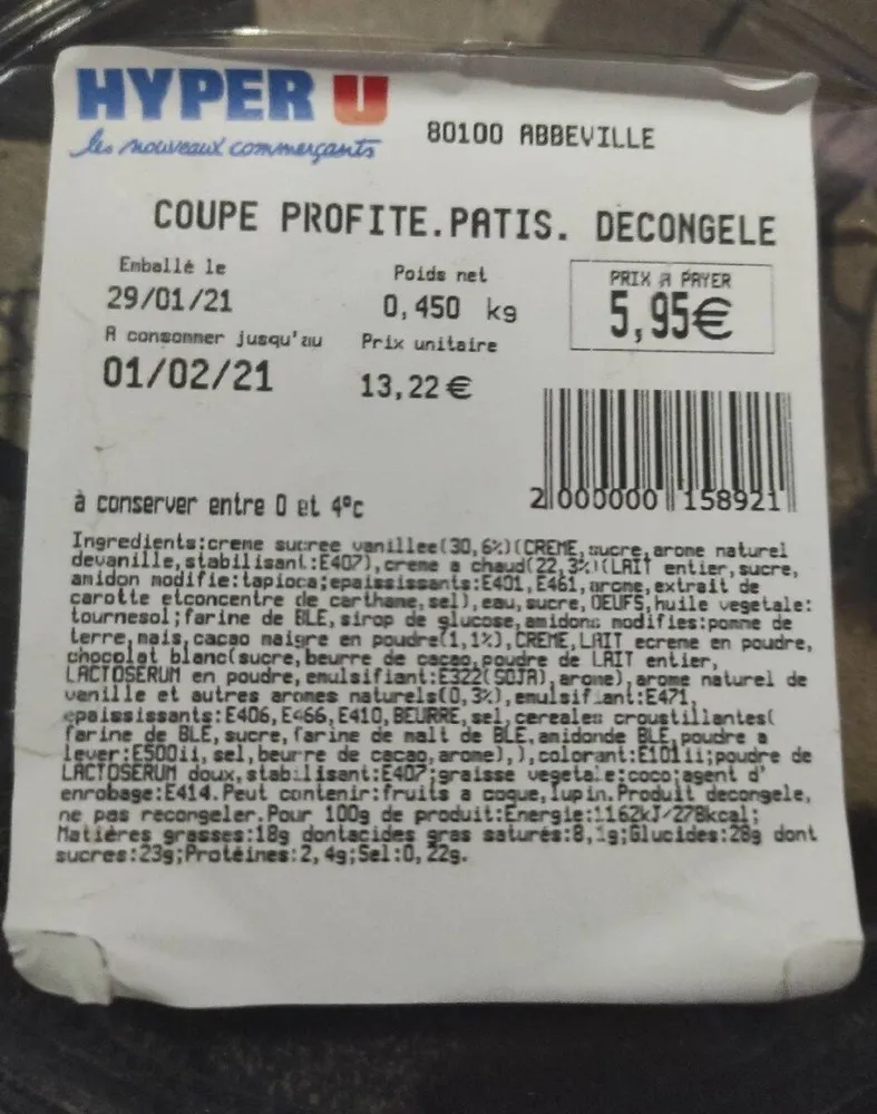 Coupe Profite Patis