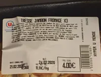 Tresses jambon fromage