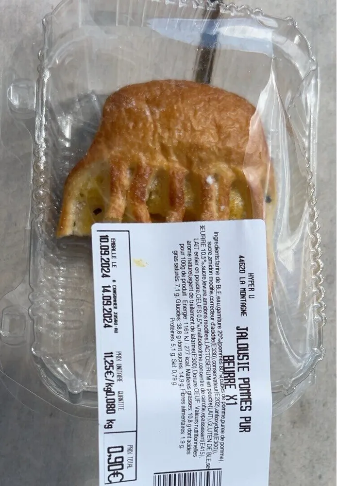 Jalousie pomme pur beurre