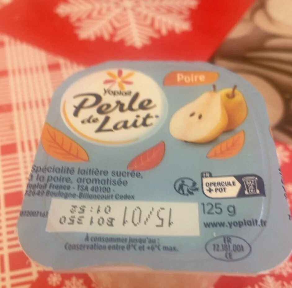 Perle de lait poire
