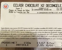 Eclair chocolat decongelee x2