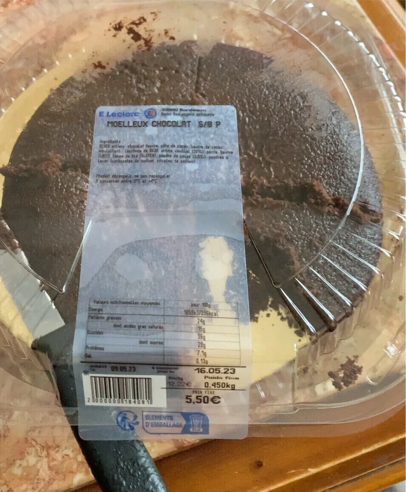 Moelleux chocolat