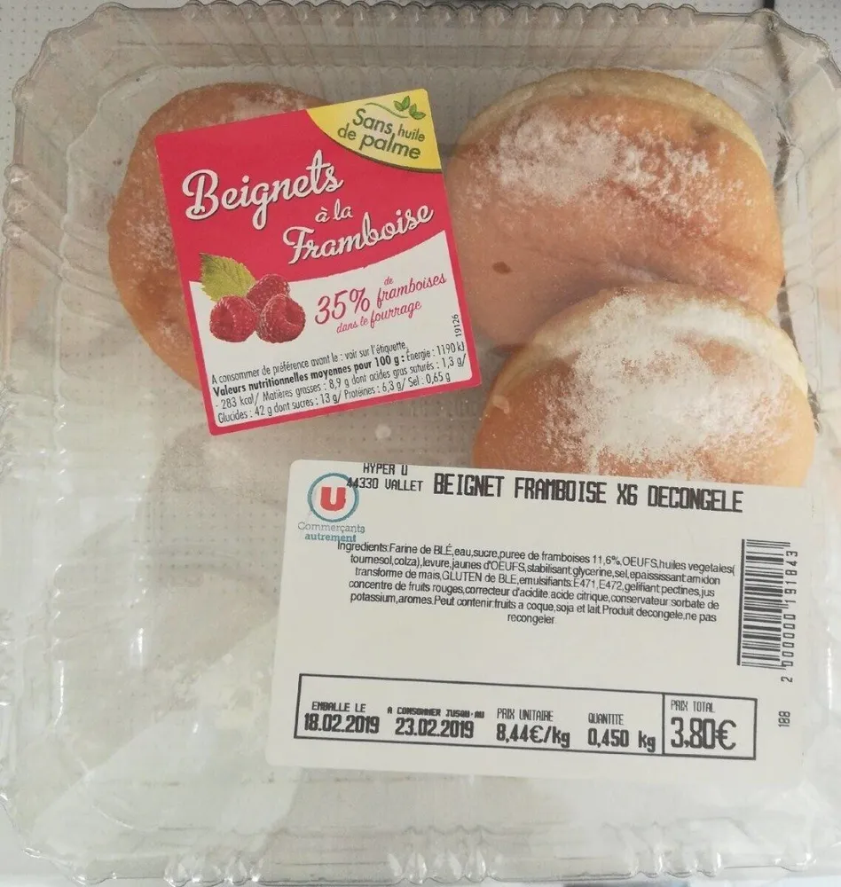 Beignets à la franboise