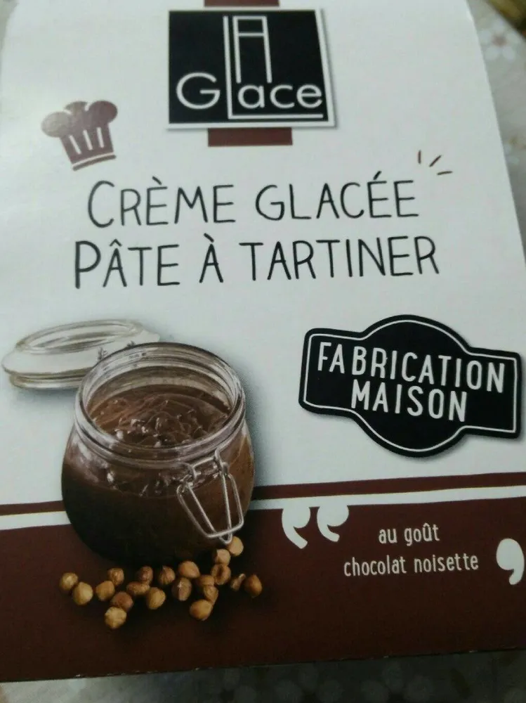 Crème glacée pâte à tartiner